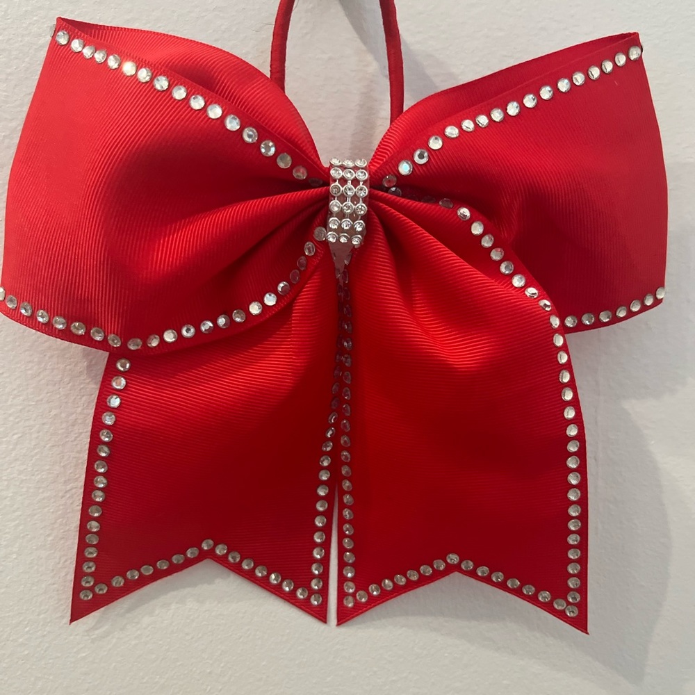 Chassè Red Sequin Cheer Bow